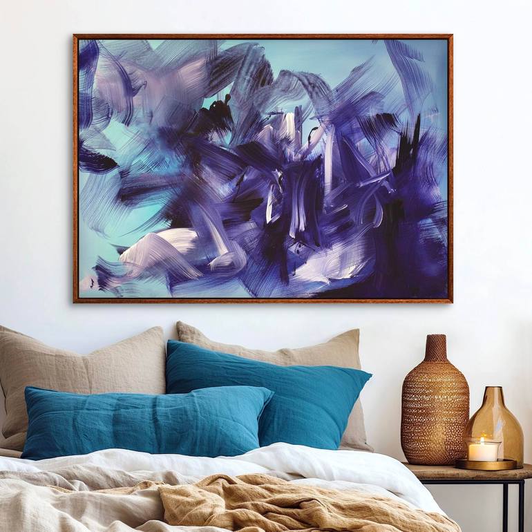 Original Abstract Expressionism Abstract Painting by Paresh Nrshinga Frsa