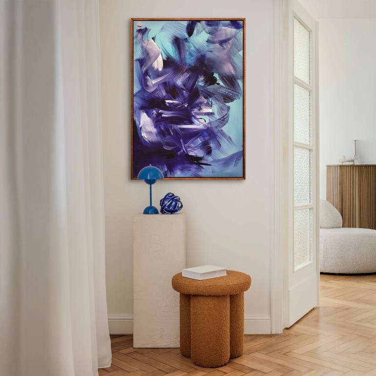 Original Abstract Expressionism Abstract Painting by Paresh Nrshinga Frsa