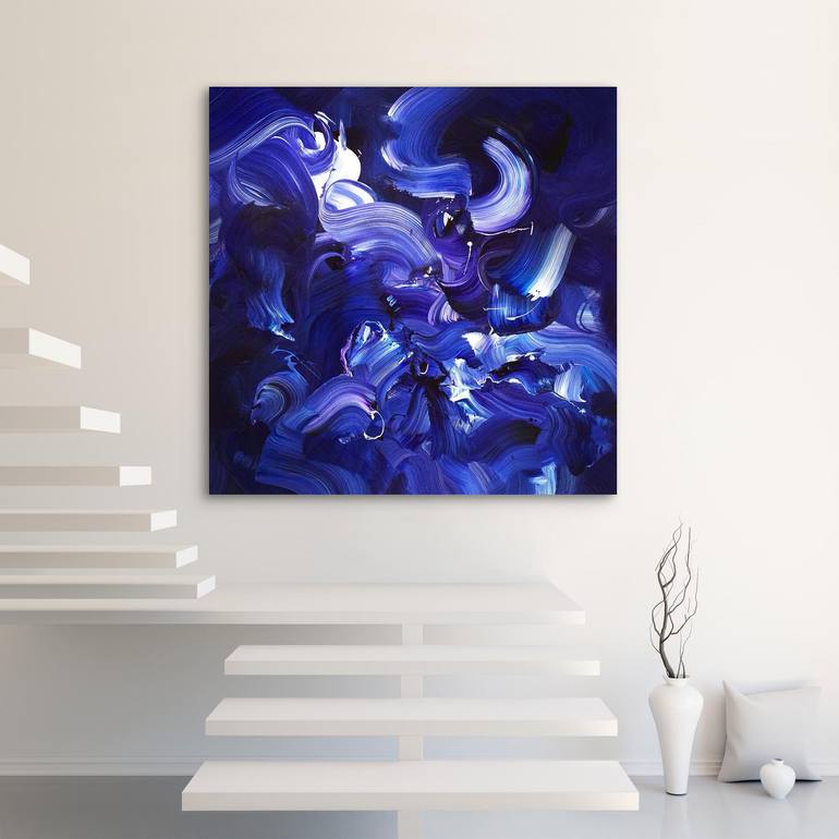 Original Abstract Expressionism Abstract Painting by Paresh Nrshinga Frsa