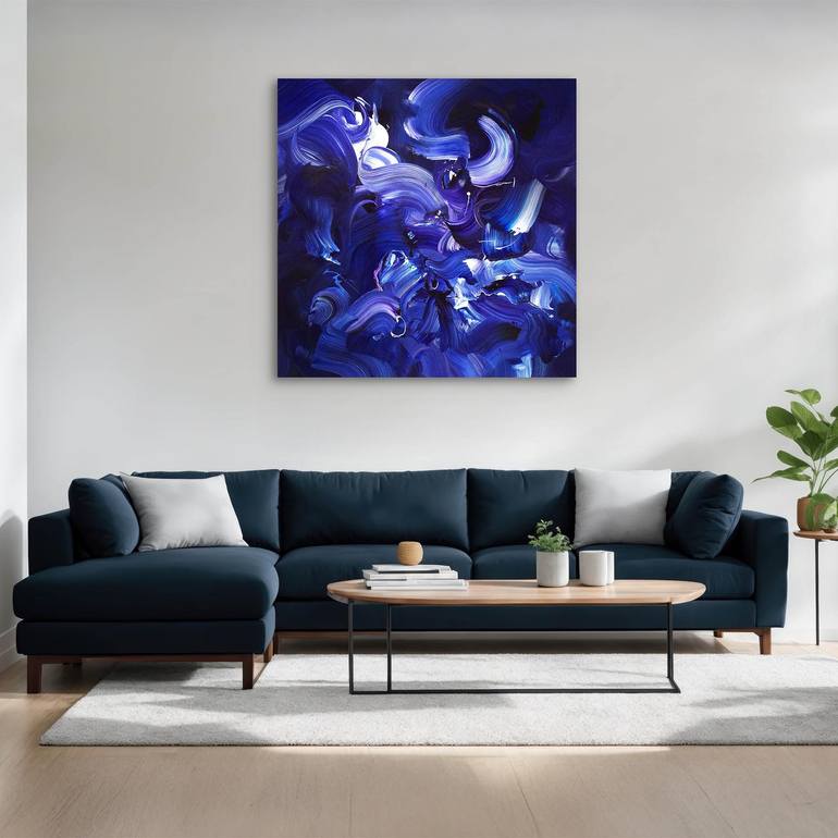 Original Abstract Expressionism Abstract Painting by Paresh Nrshinga Frsa