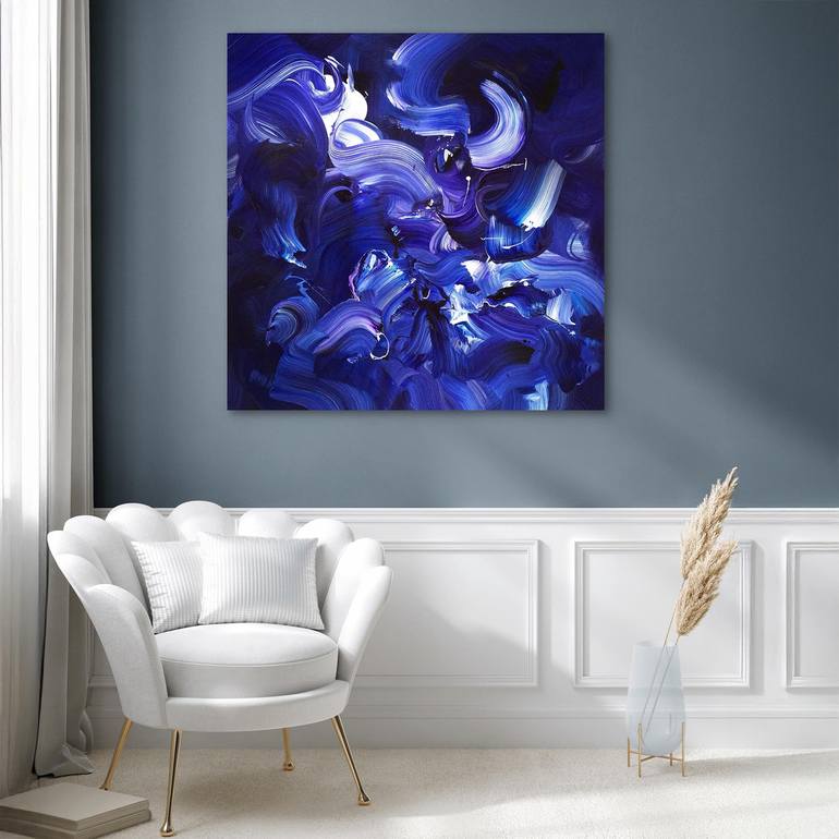 Original Abstract Expressionism Abstract Painting by Paresh Nrshinga Frsa