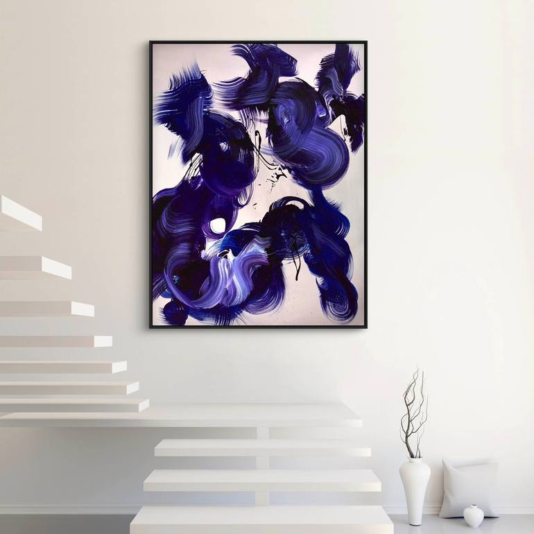 Original Abstract Expressionism Abstract Painting by Paresh Nrshinga Frsa