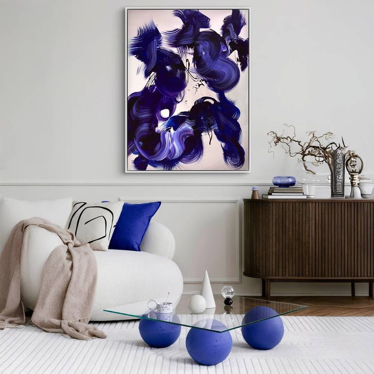 Original Abstract Expressionism Abstract Painting by Paresh Nrshinga Frsa