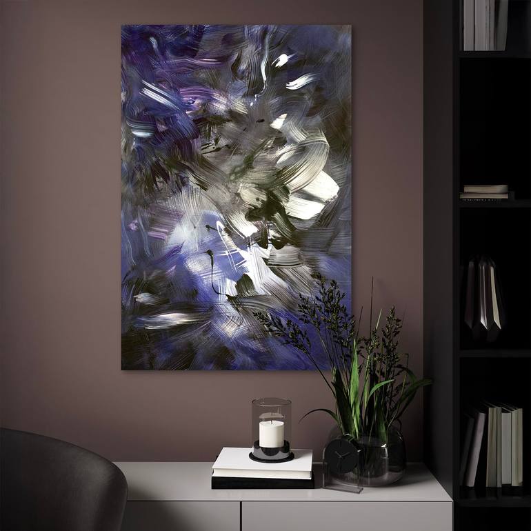 Original Abstract Expressionism Abstract Painting by Paresh Nrshinga Frsa