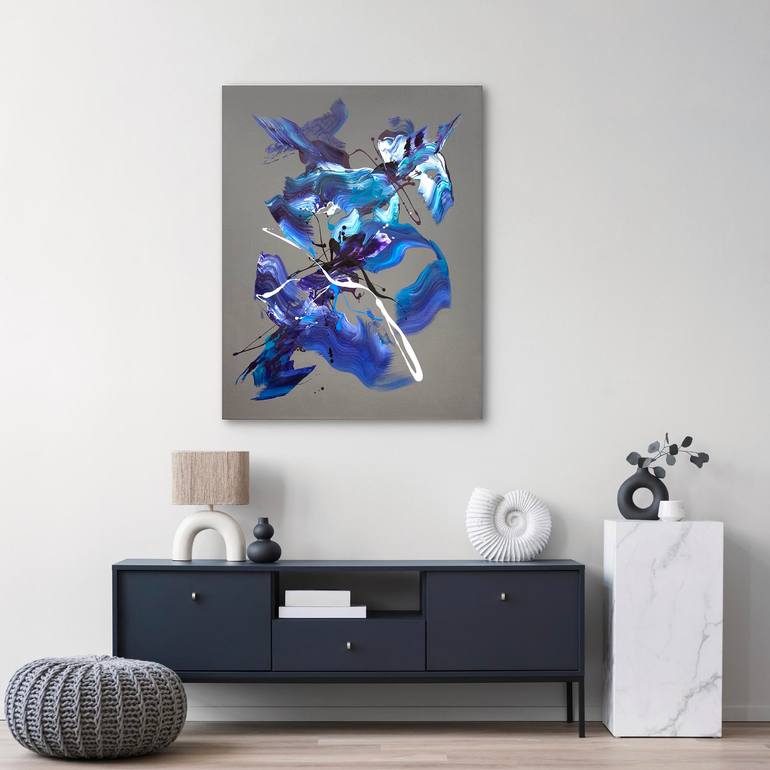 Original Abstract Expressionism Abstract Painting by Paresh Nrshinga Frsa