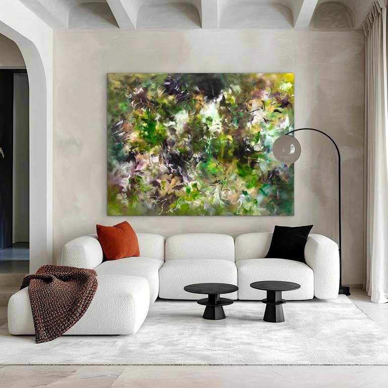 Original Abstract Expressionism Abstract Painting by Paresh Nrshinga Frsa