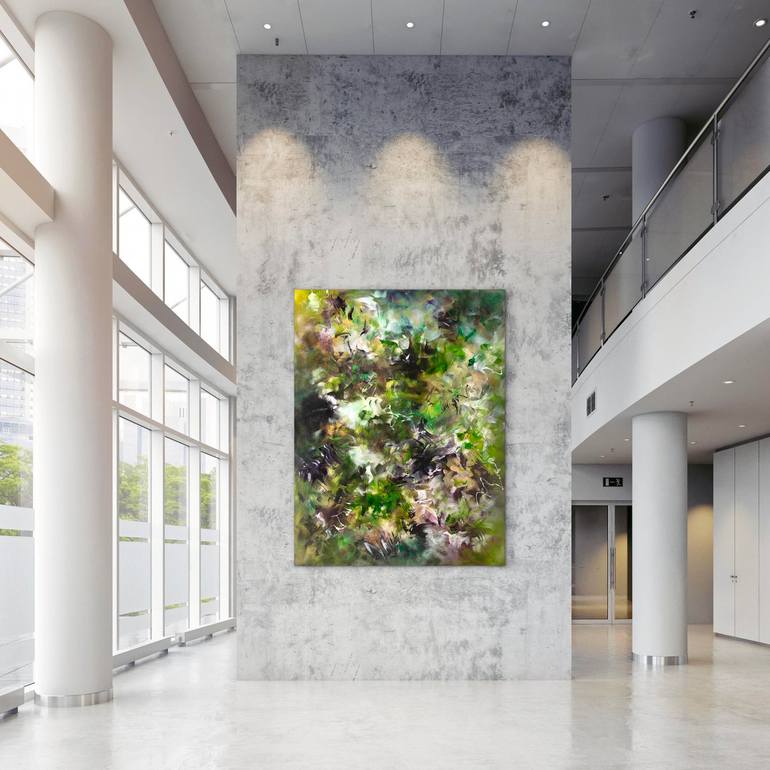 Original Abstract Expressionism Abstract Painting by Paresh Nrshinga Frsa