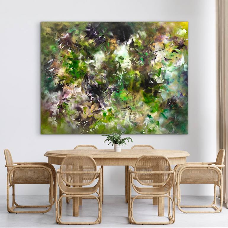 Original Abstract Expressionism Abstract Painting by Paresh Nrshinga Frsa