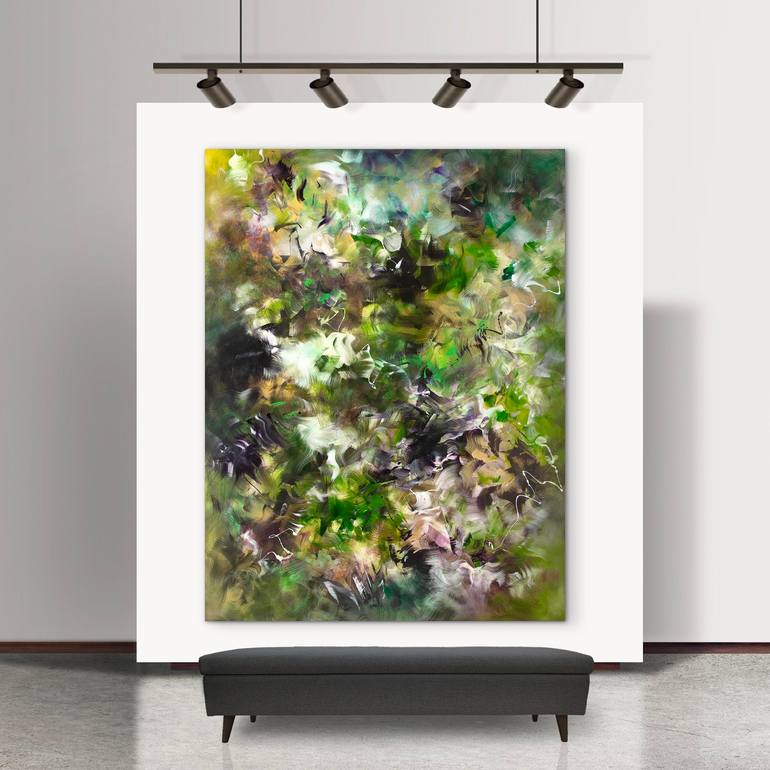 Original Abstract Expressionism Abstract Painting by Paresh Nrshinga Frsa