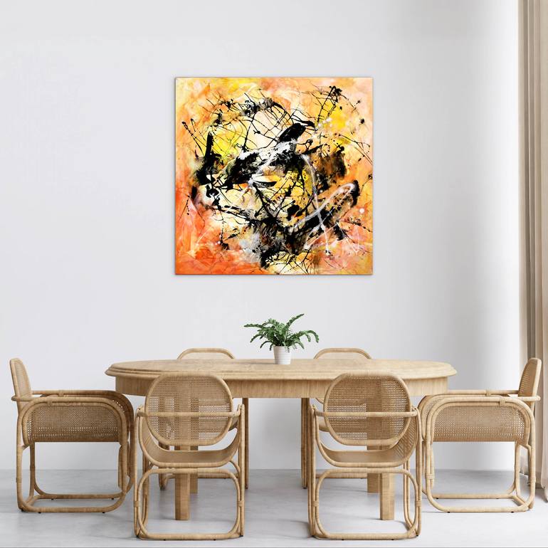 Original Abstract Expressionism Abstract Painting by Paresh Nrshinga Frsa