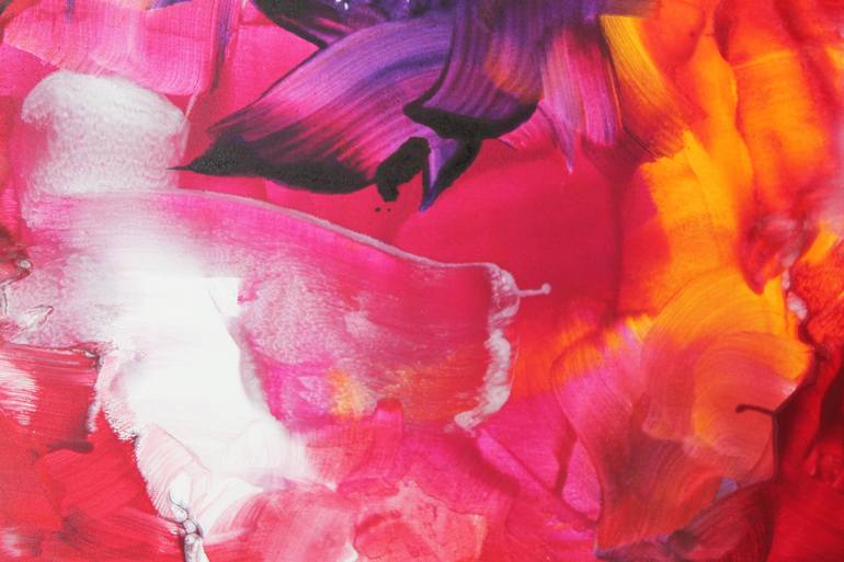 Original Abstract Floral Painting by Paresh Nrshinga Frsa