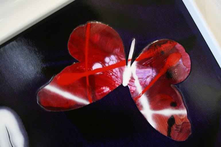 Original Abstract Floral Collage by Paresh Nrshinga Frsa
