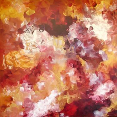 Original Abstract Floral Paintings by Paresh Nrshinga