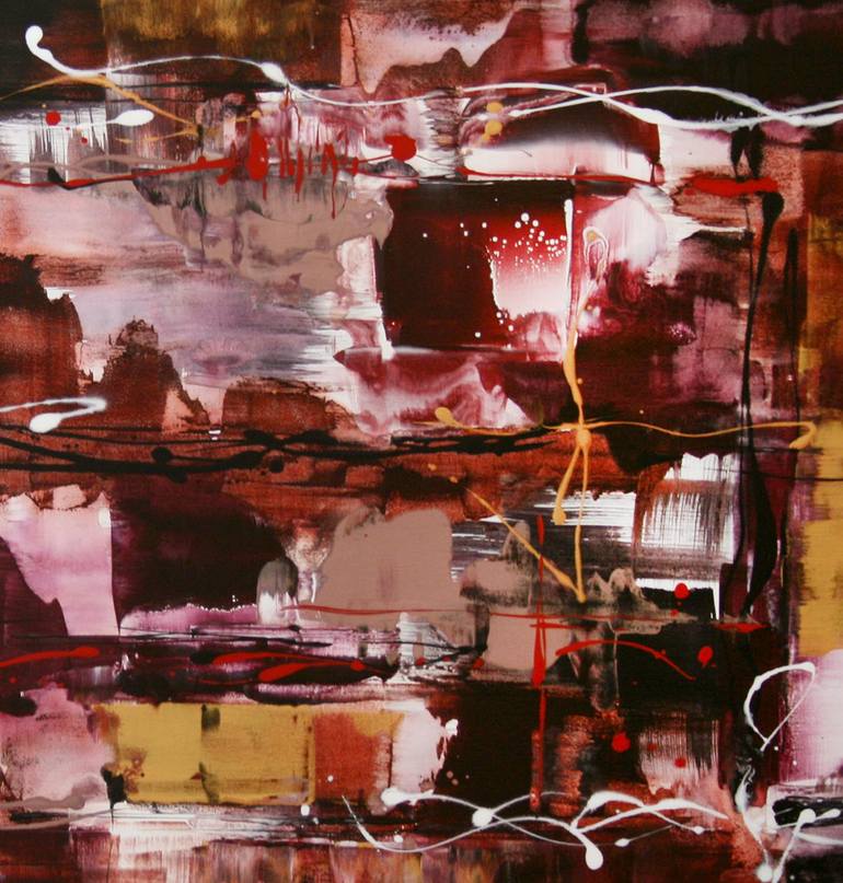 Original Abstract Expressionism Abstract Painting by Paresh Nrshinga Frsa