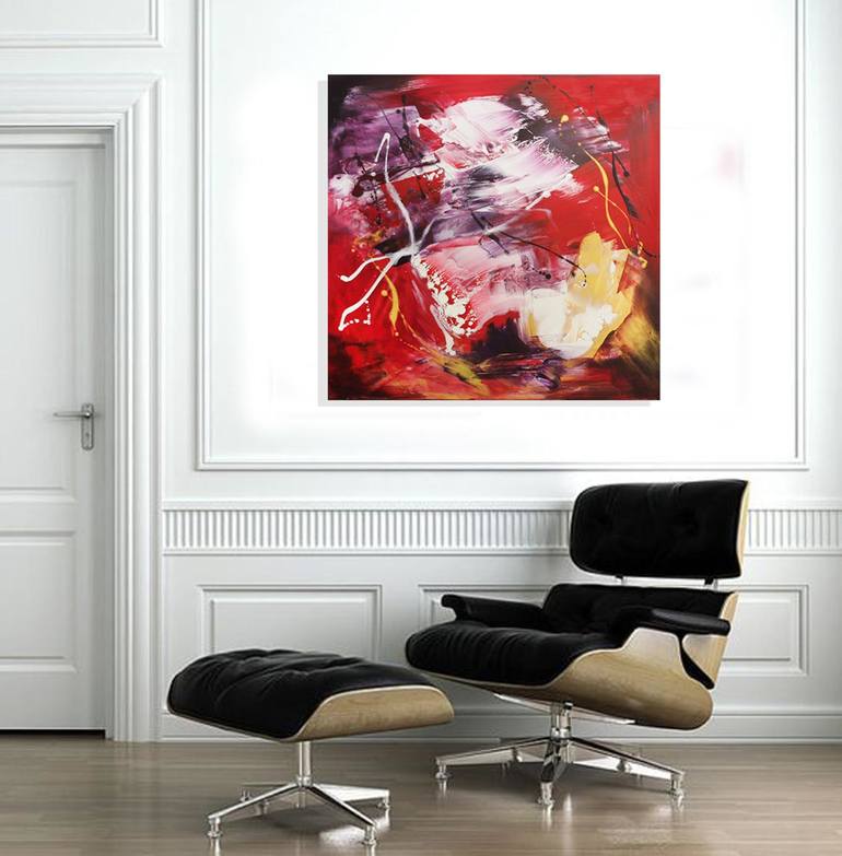 Original Abstract Expressionism Abstract Painting by Paresh Nrshinga