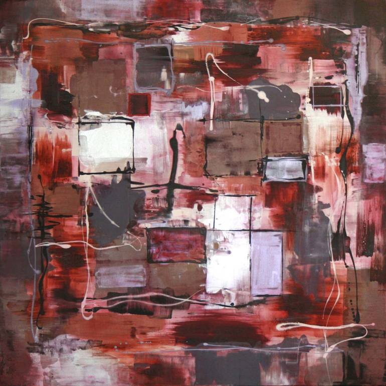 Original Abstract Expressionism Abstract Paintings by Paresh Nrshinga Frsa