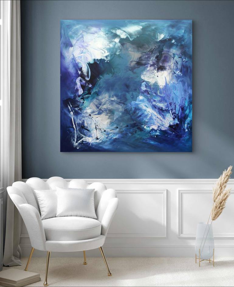 Original Abstract Expressionism Abstract Painting by Paresh Nrshinga Frsa