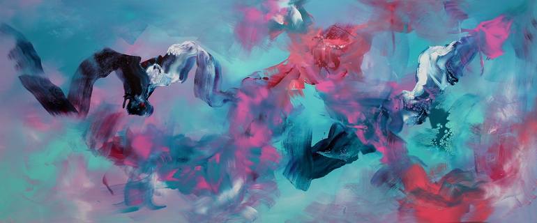 Original Art Deco Abstract Paintings by Paresh Nrshinga Frsa