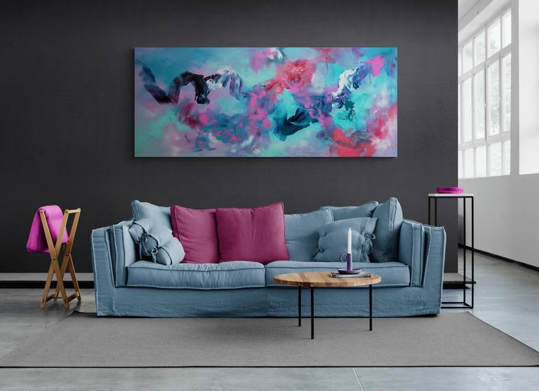 Original Abstract Expressionism Abstract Painting by Paresh Nrshinga Frsa