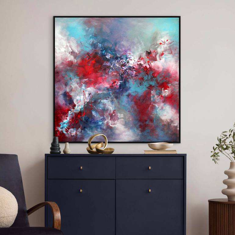 Original Abstract Expressionism Abstract Painting by Paresh Nrshinga Frsa