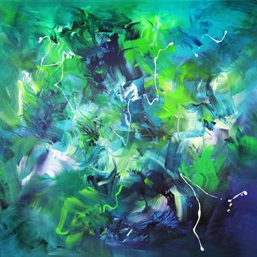 Original Abstract Expressionism Abstract Paintings by Paresh Nrshinga