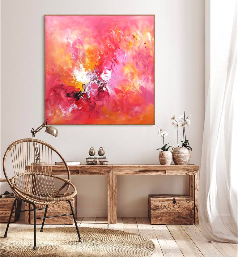 Original Abstract Expressionism Abstract Painting by Paresh Nrshinga Frsa