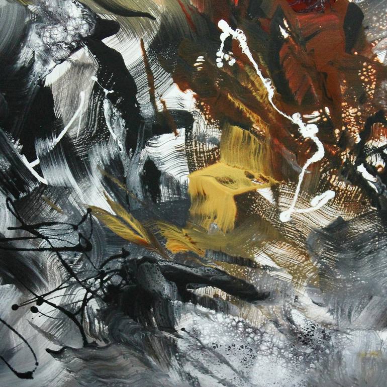 Original Abstract Expressionism Abstract Painting by Paresh Nrshinga