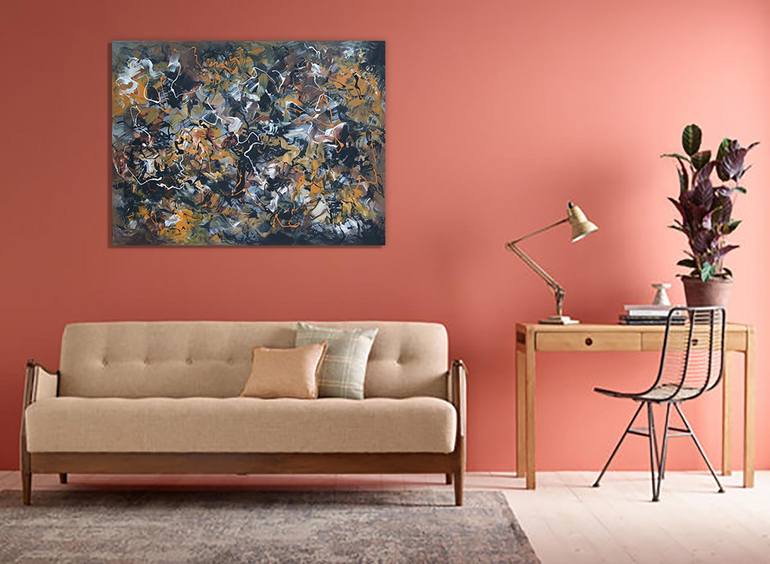 Original Abstract Painting by Paresh Nrshinga