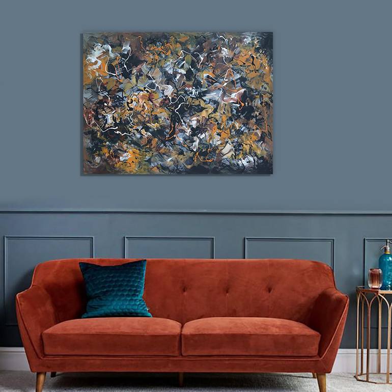 Original Abstract Painting by Paresh Nrshinga