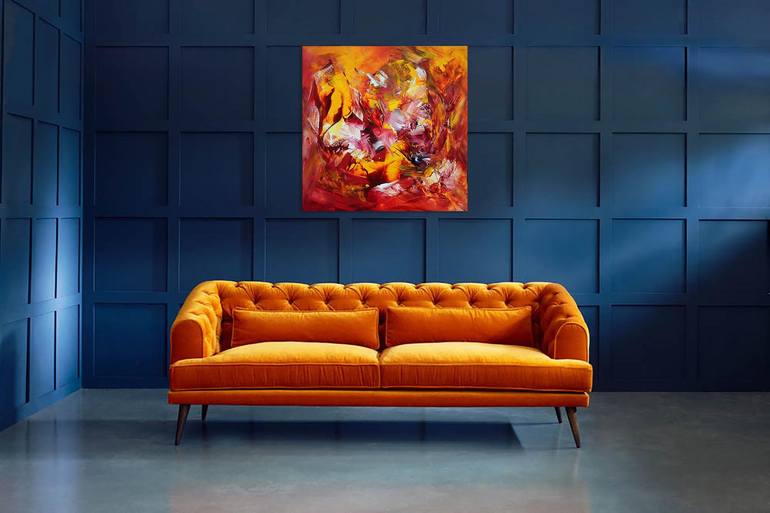 Original Abstract Expressionism Abstract Painting by Paresh Nrshinga