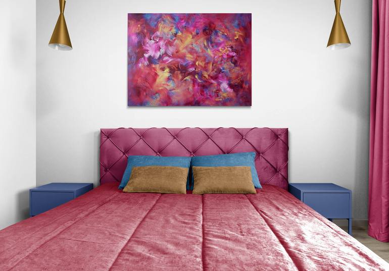 Original Abstract Expressionism Abstract Painting by Paresh Nrshinga Frsa