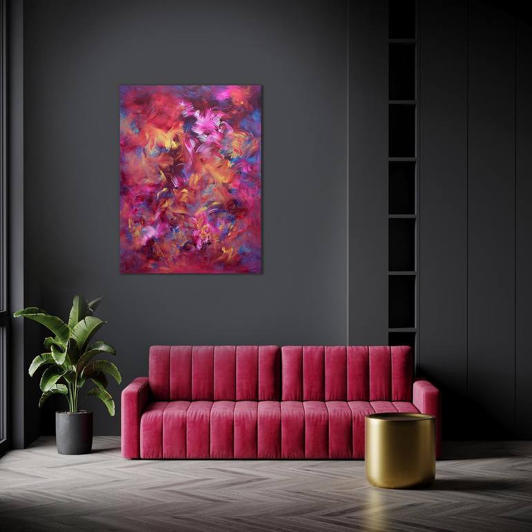 Original Abstract Expressionism Abstract Painting by Paresh Nrshinga Frsa