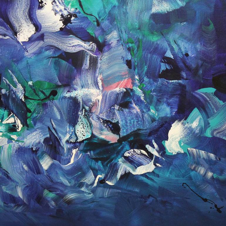 Original Abstract Expressionism Abstract Painting by Paresh Nrshinga Frsa