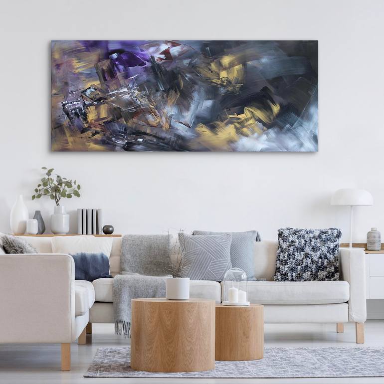 Original Abstract Expressionism Abstract Painting by Paresh Nrshinga Frsa