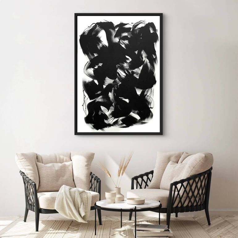 Original Abstract Expressionism Abstract Painting by Paresh Nrshinga Frsa