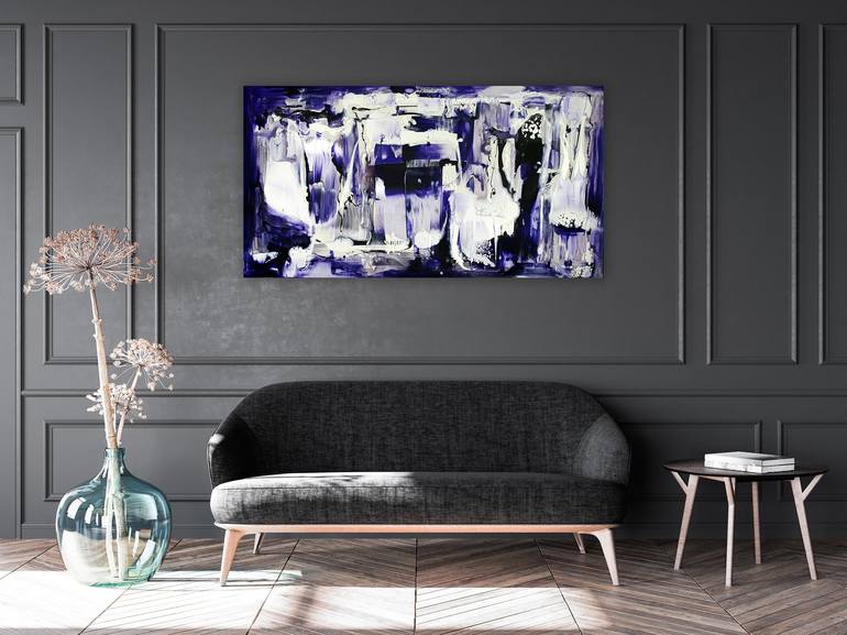 Original Abstract Expressionism Abstract Painting by Paresh Nrshinga Frsa