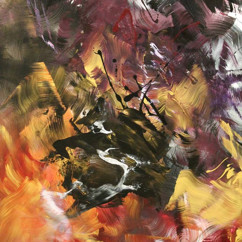 Original Abstract Expressionism Abstract Painting by Paresh Nrshinga Frsa