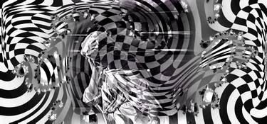 Original Abstract Geometric Digital by Anastasya Shepherd