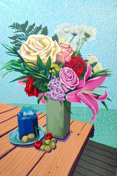 Print of Figurative Floral Paintings by quentin jorand