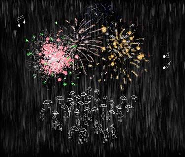 Firerwork in the rain. Limited Edition of 22. thumb