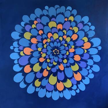 Original Abstract Floral Paintings by Rose Moore