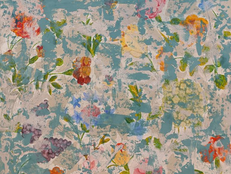 Original Contemporary Floral Painting by Mina Katebi