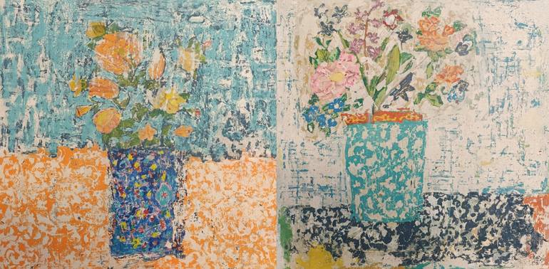 Original Contemporary Patterns Painting by Mina Katebi