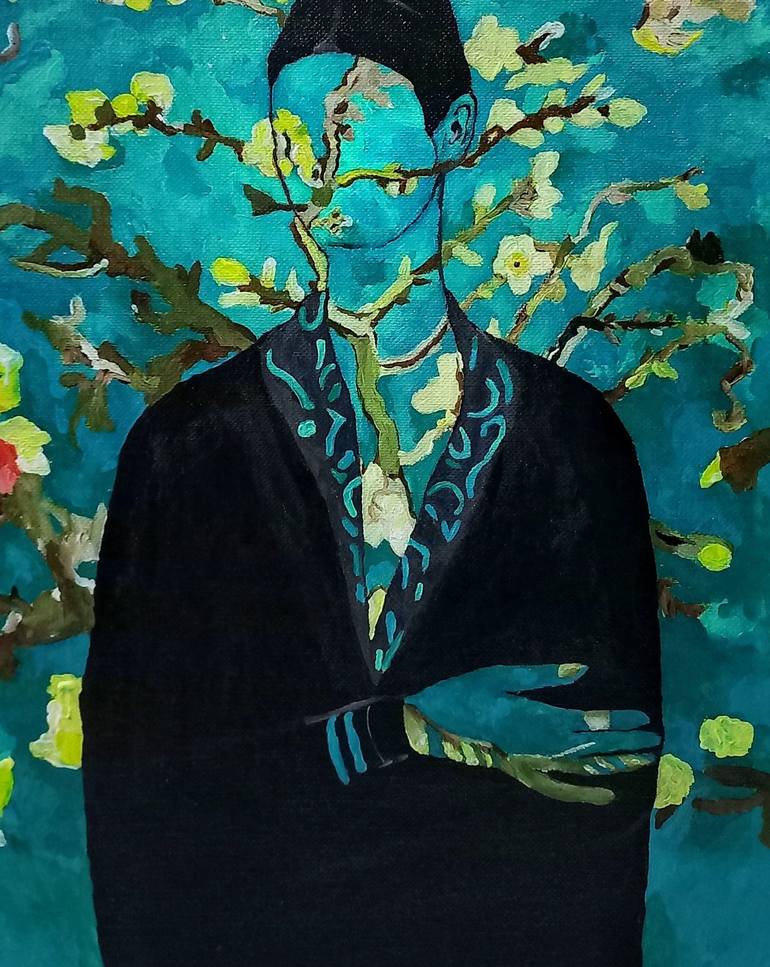 Original Abstract Expressionism People Painting by Burcu Panahi