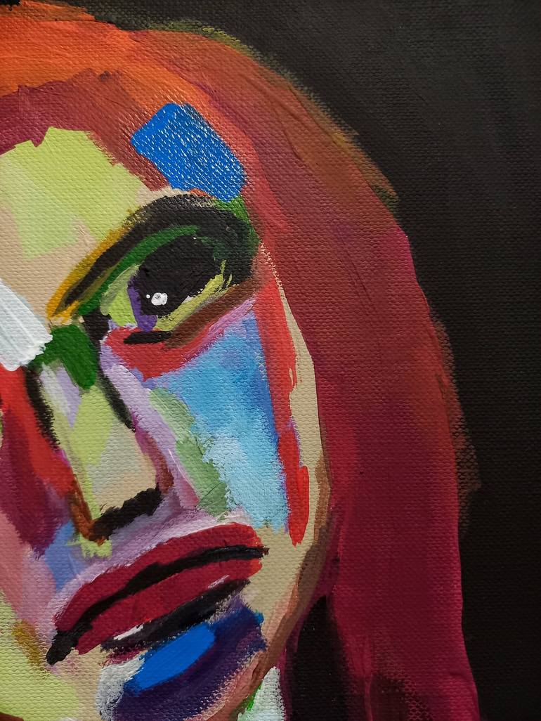 Original Portrait Painting by Burcu Panahi