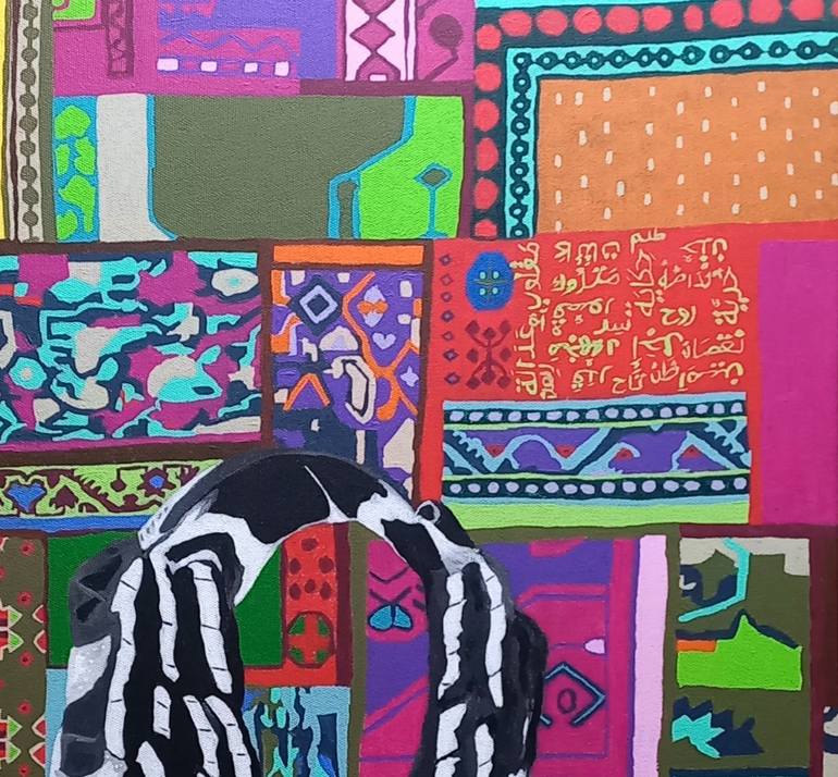 Original Abstract People Painting by Burcu Panahi