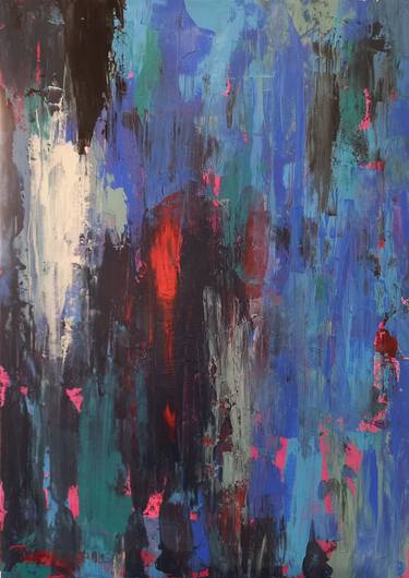 Original Abstract Expressionism Abstract Paintings by Burcu Panahi