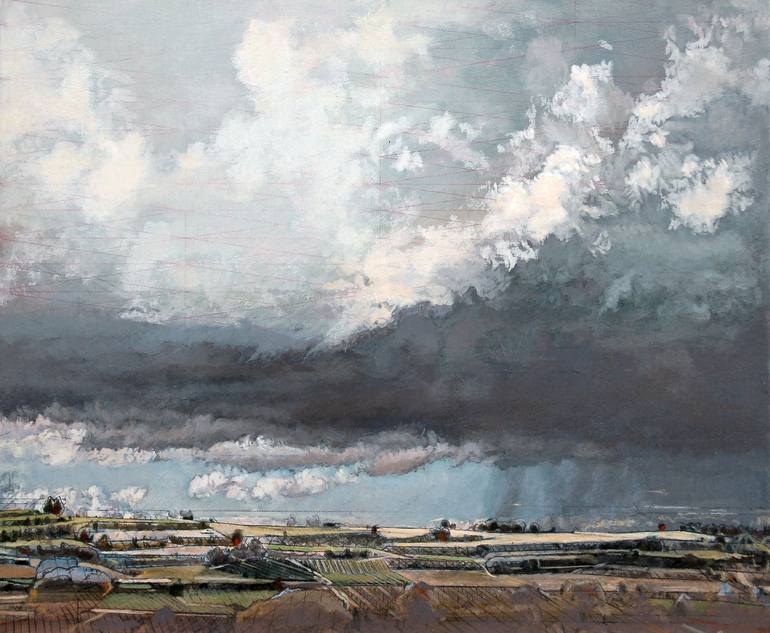 Rain Cloud Painting By Heike Negenborn Saatchi Art