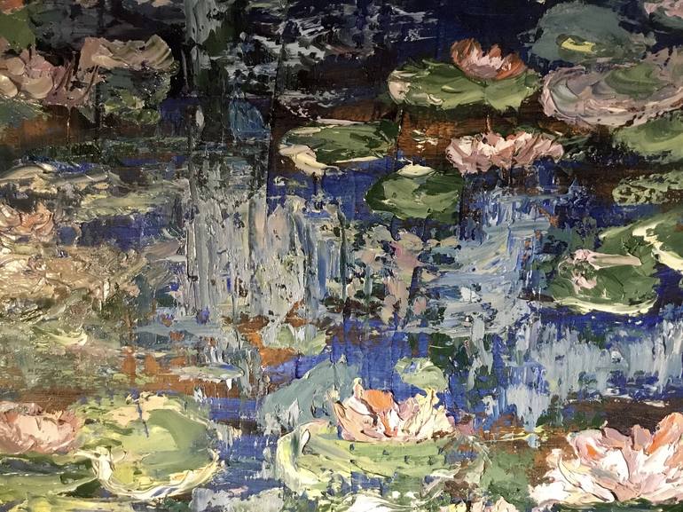 Original Impressionism Landscape Painting by Raissa Leonova