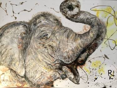 White elephant painting thumb